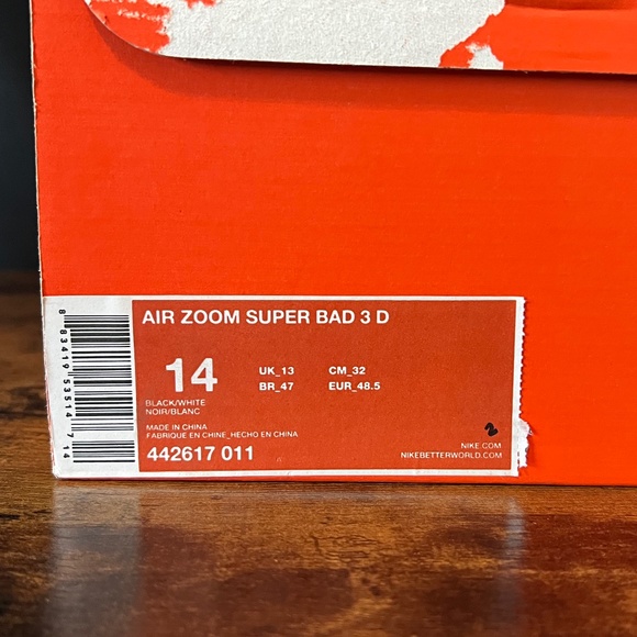 NIKE Air Zoom Super Bad 3 D Cleats (Size 14) - Picture 4 of 13